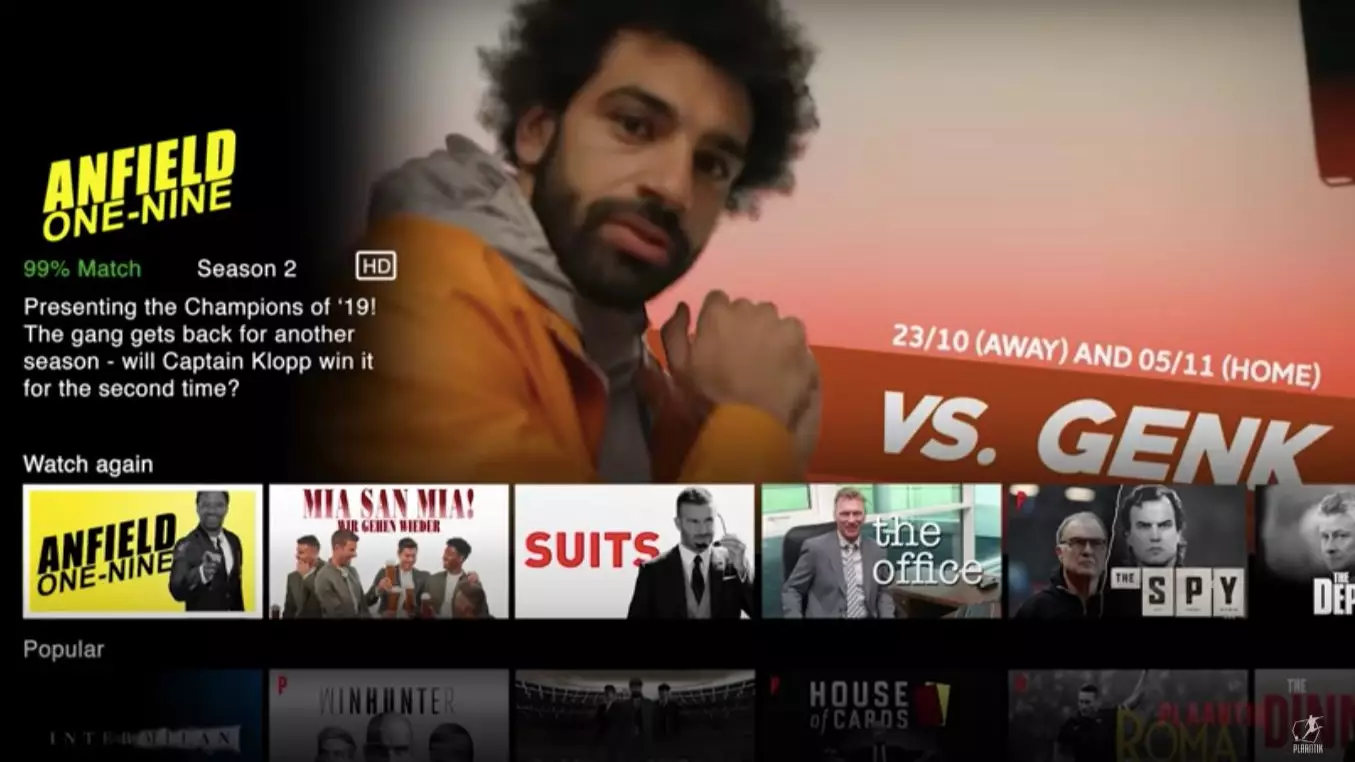 Someone Has Created A Netflix Dedicated To Champions League Football And It's Incredible