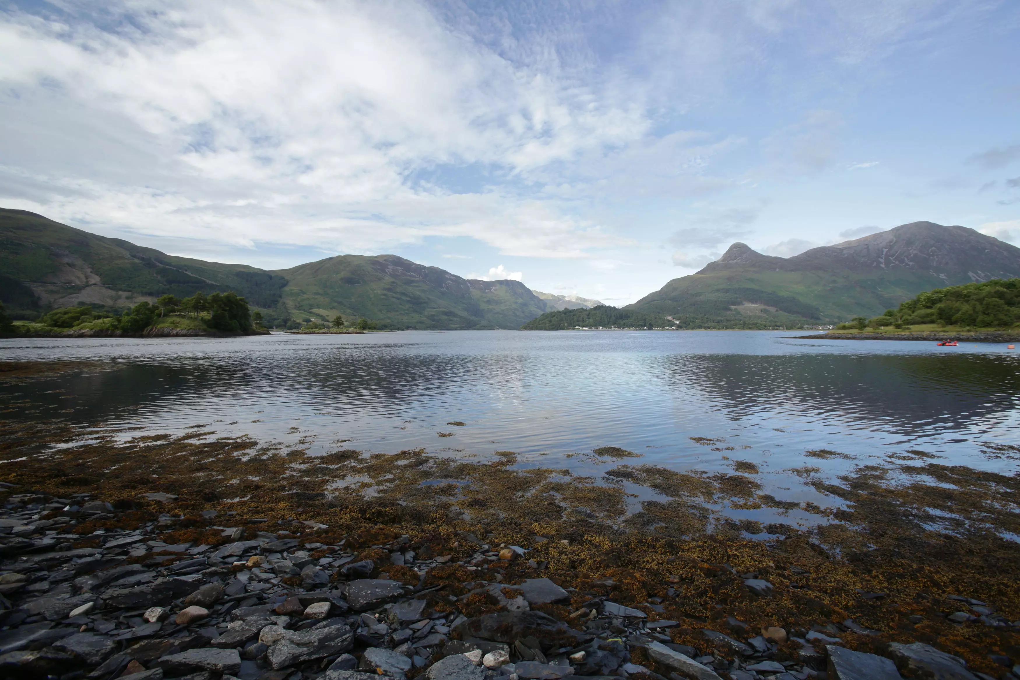 Loch Leven and the mountains around Ballachulish, Scotland (