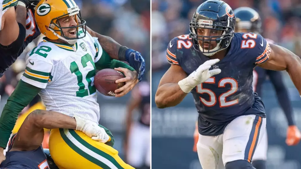 Khalil Mack Says 'Sacking Aaron Rodgers' Is Best Part Of Bears-Packers Rivalry