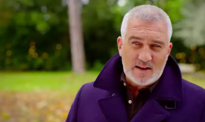 Paul Hollywood doesn't look too impressed with the celebs (
