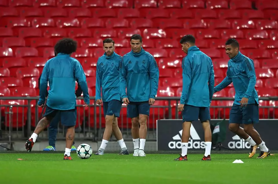 Real's stars were put through their paces. Image: PA