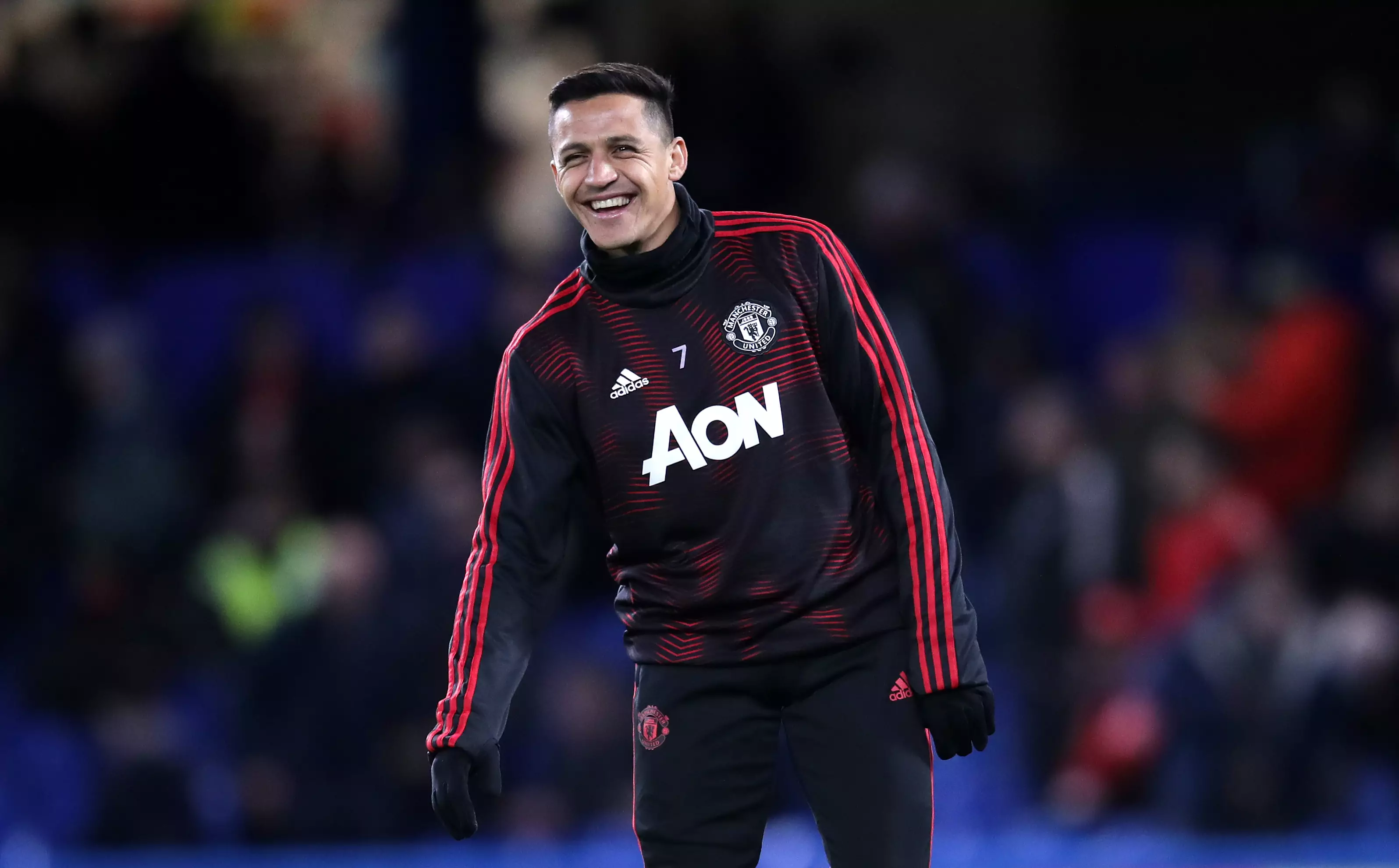 Sanchez laughing all the way to the bank. Image: PA Images