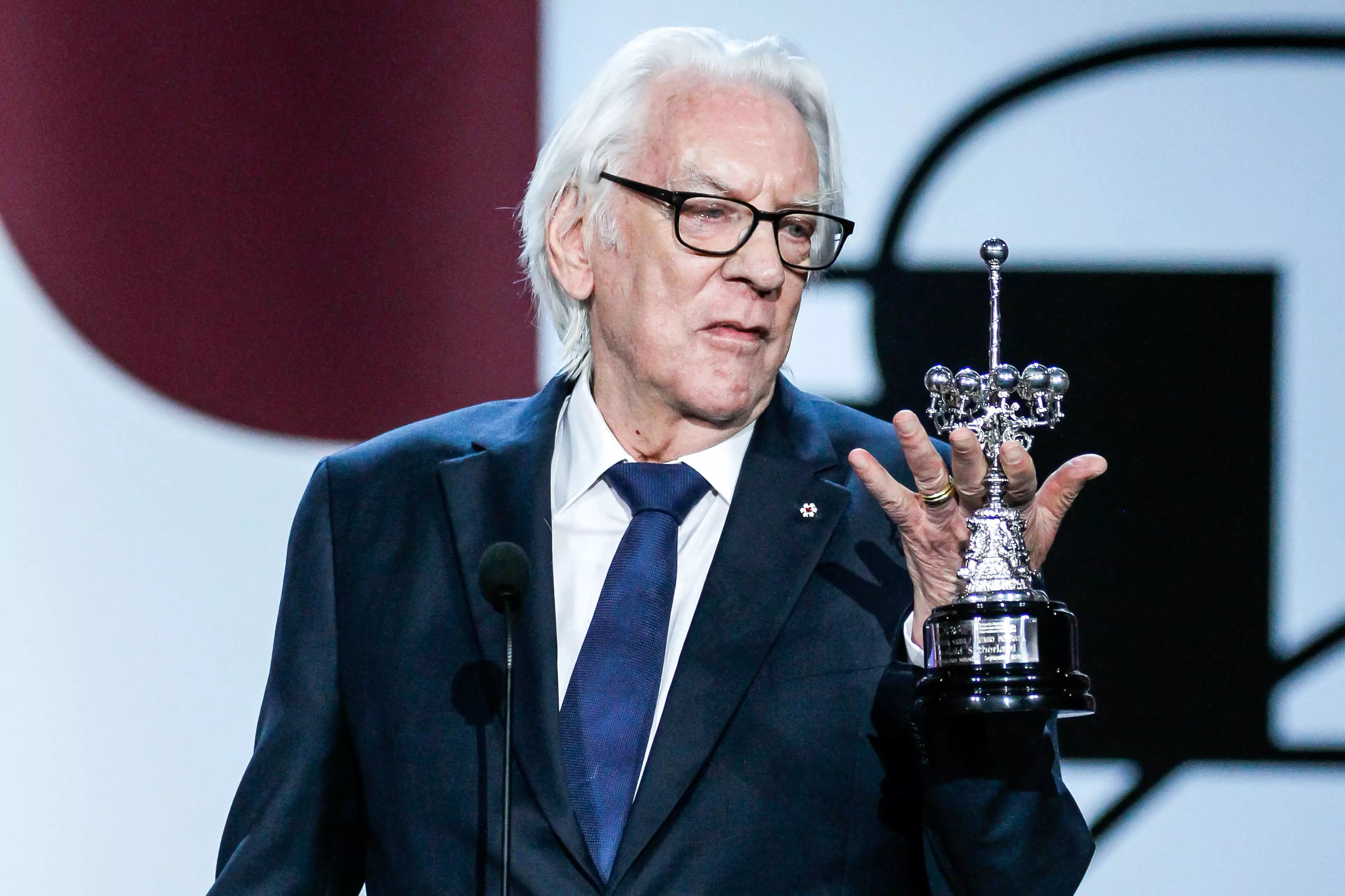 Donald Sutherland receiving the award back in 2019.