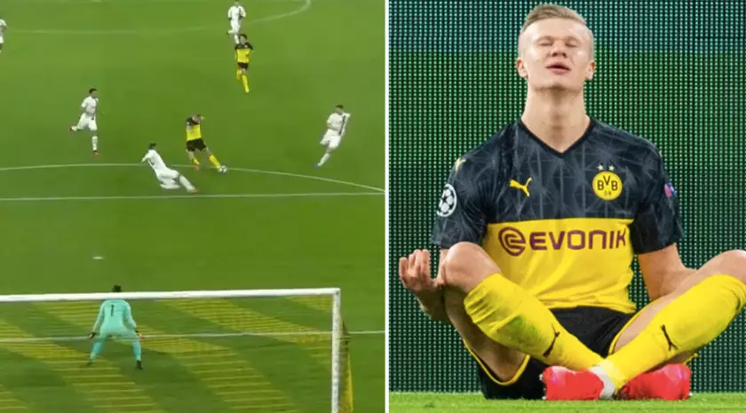 Erling Haaland Scores Absolute Screamer For Borussia Dortmund Vs PSG