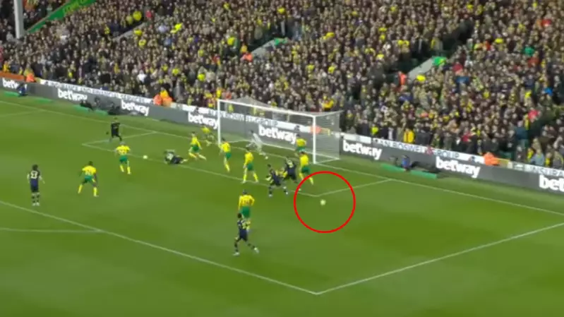 Arsenal's Second Goal Against Norwich Was Scored With Two Balls On The Pitch