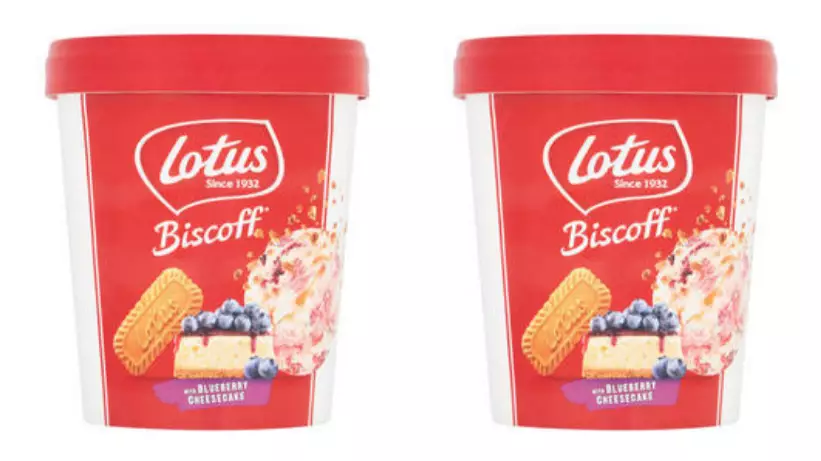 Lotus Biscoff Launches Blueberry Cheesecake Ice Cream In UK