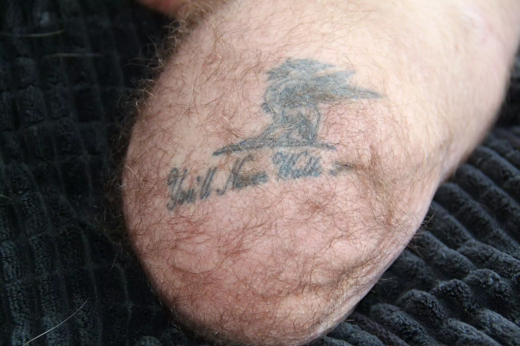Andy says he was left with an 'unusual tattoo'.