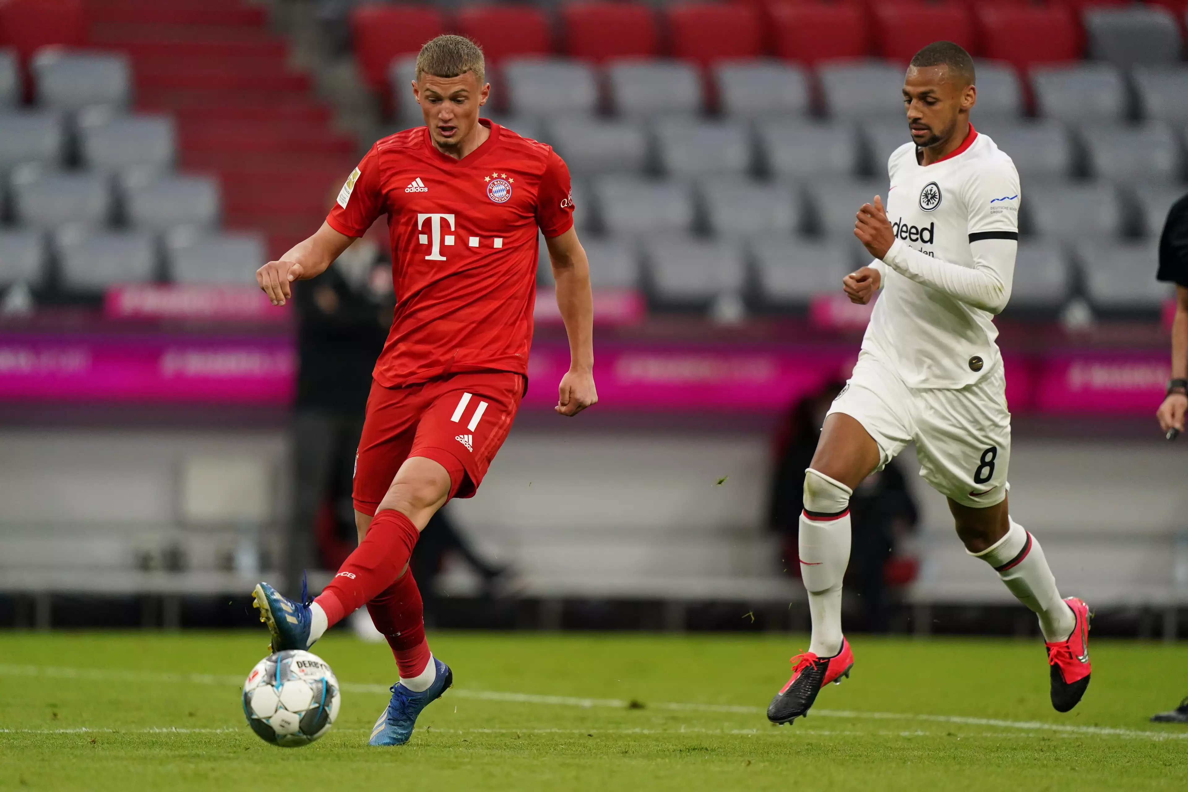 Cuisance playing for Bayern last season. Image: PA Images