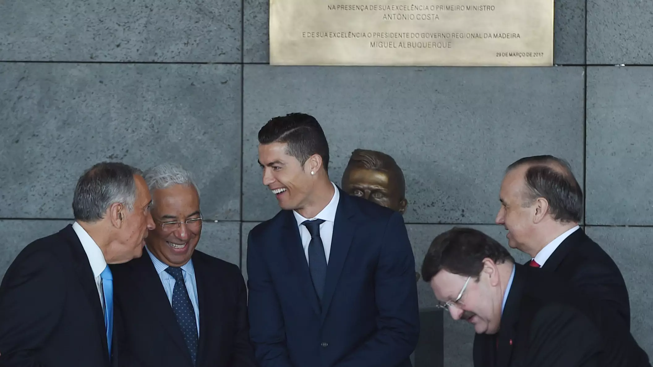 WATCH: James Corden Rinses Cristiano Ronaldo's Head Statue