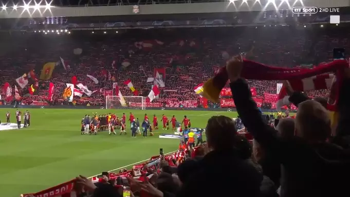 Liverpool Fans Belting Out 'You'll Never Walk Alone' Will Give You Goosebumps