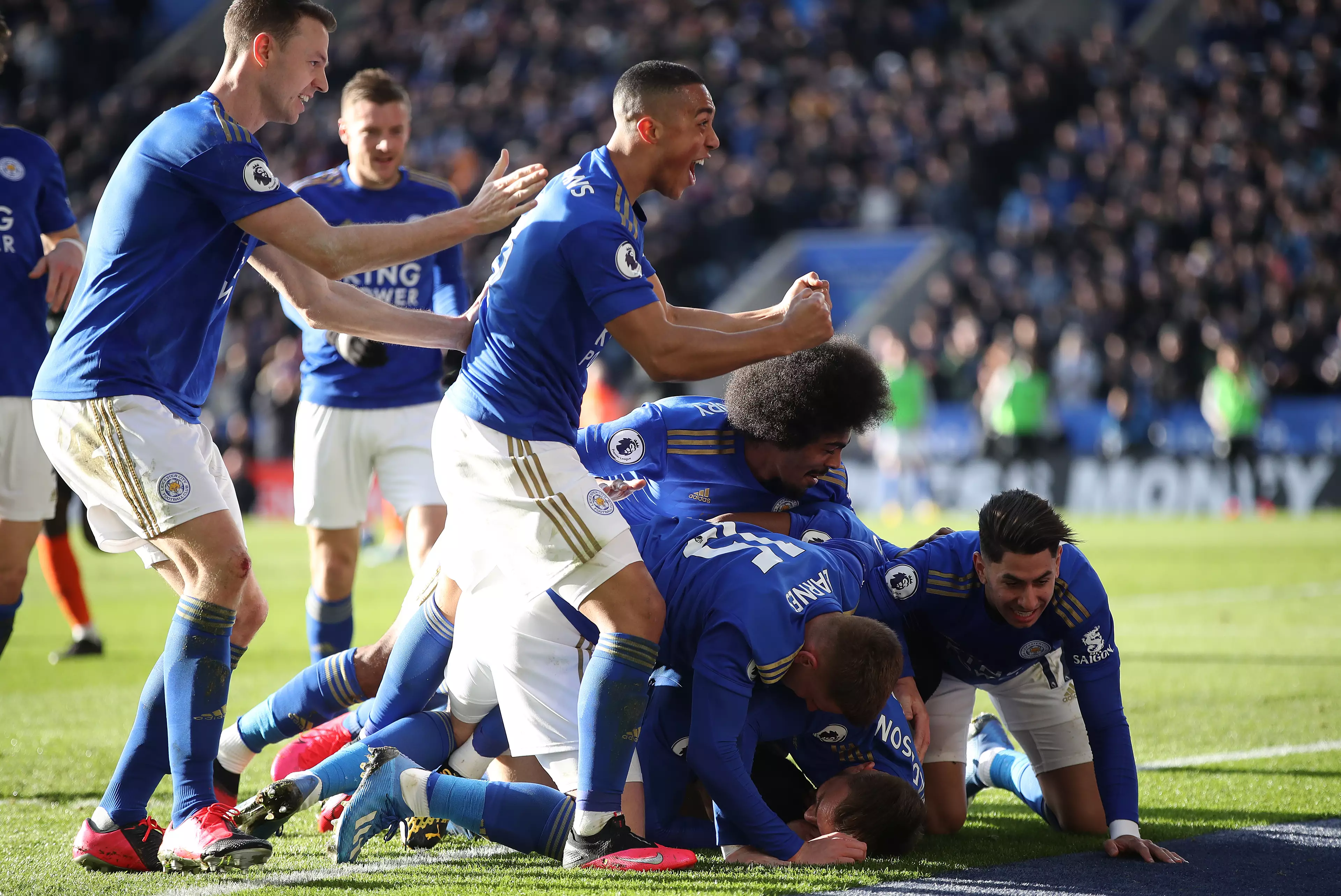 Leicester look certain to get into the Champions League next season. Image: PA Images