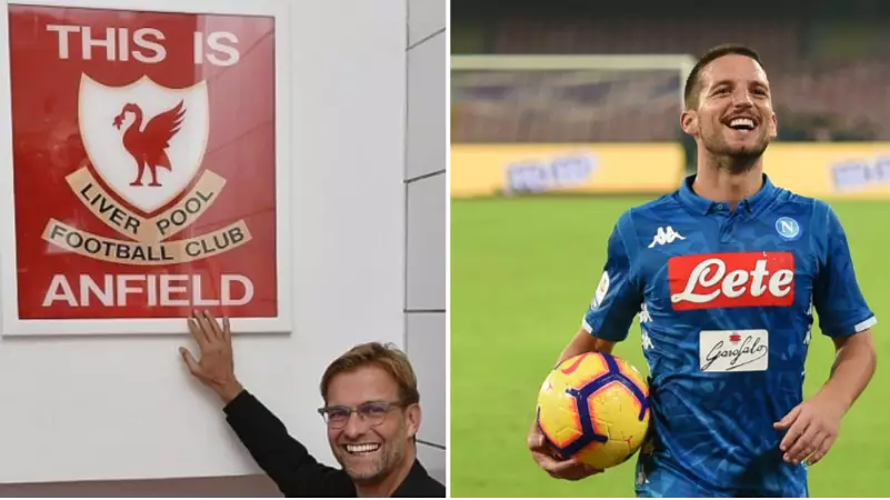 Napoli's Dries Mertens Mocks Famed 'This Is Anfield Sign' Ahead Of Crucial Champions League Game