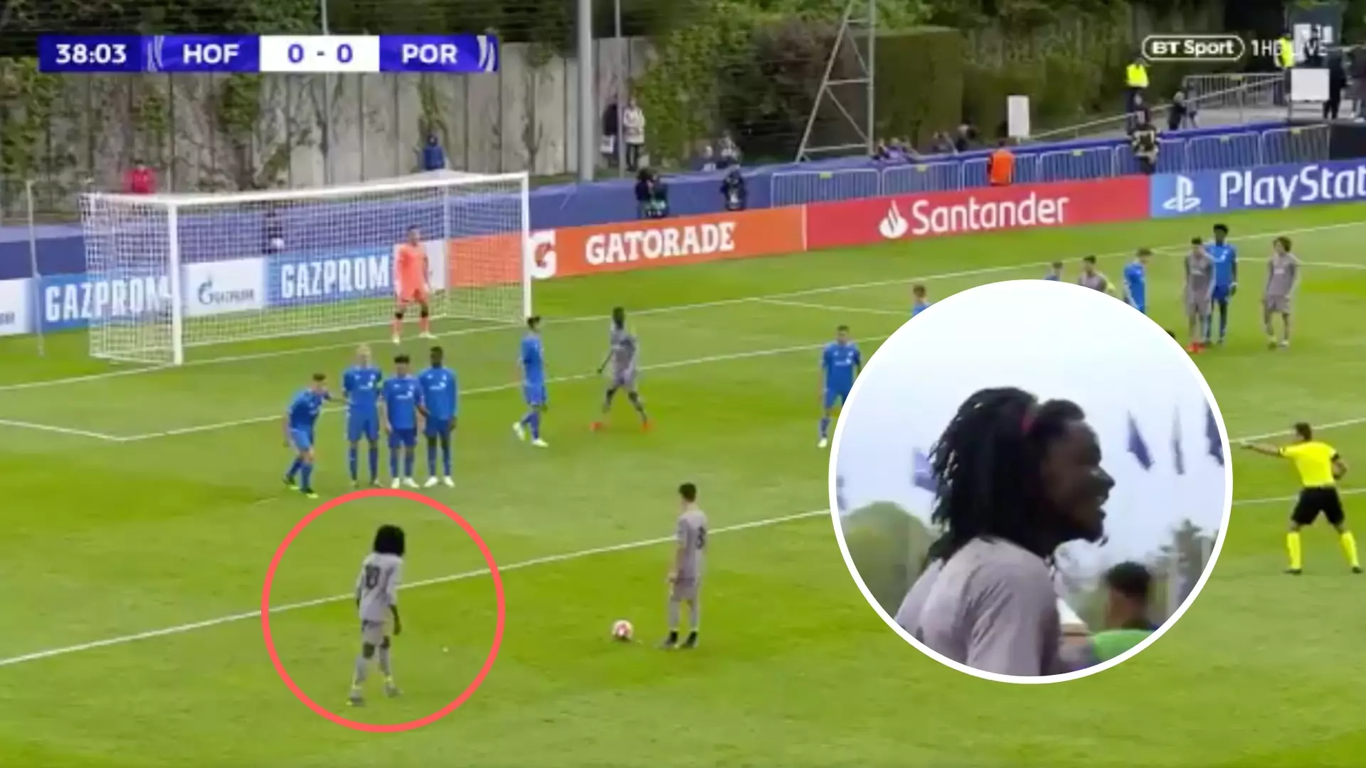 Porto B’s Romário Baró Scores Brilliant Free-Kick In UEFA Youth League Semi-Final Match