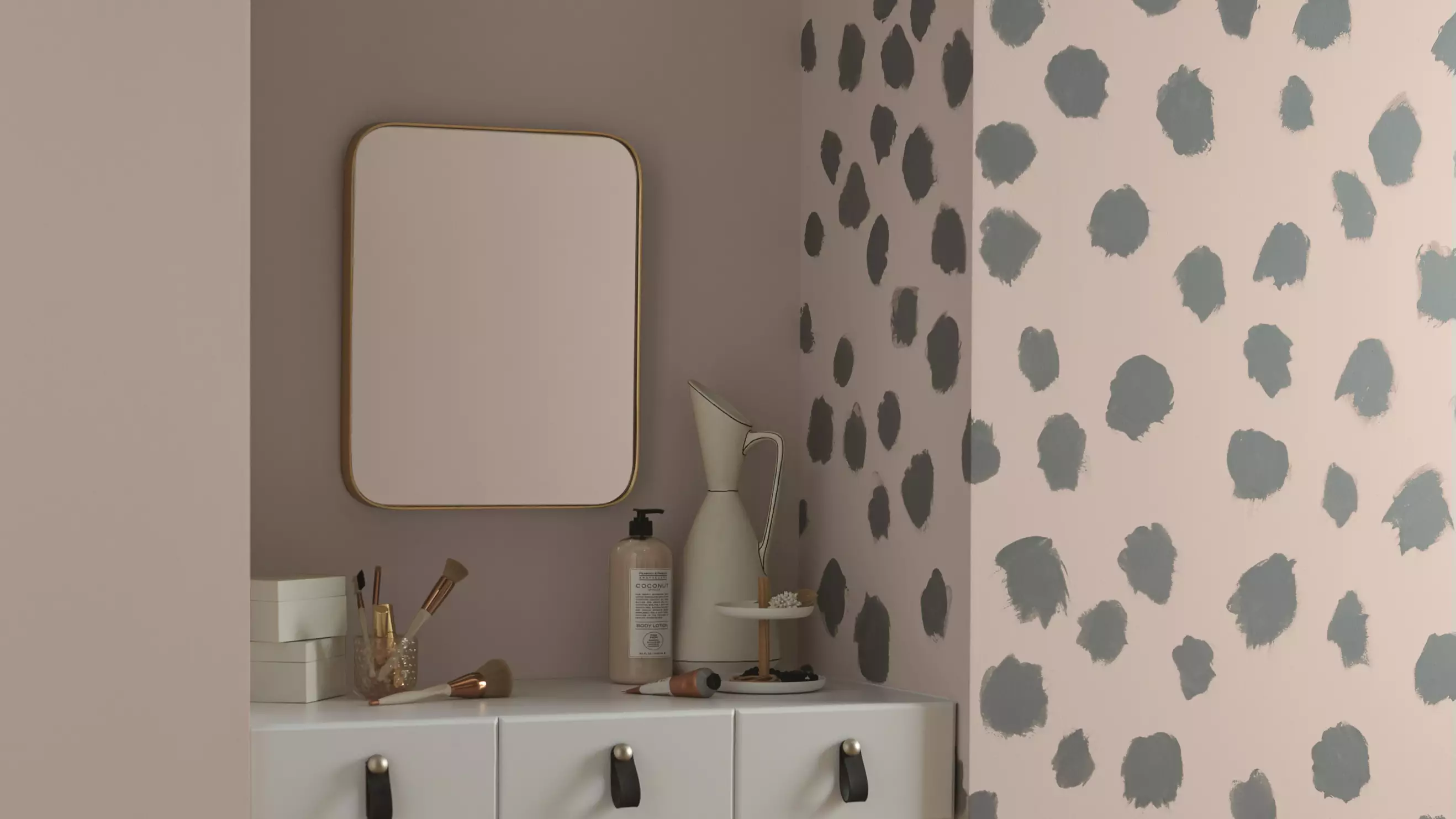 ​These Polka Dot Feature Walls Are Serious Goals