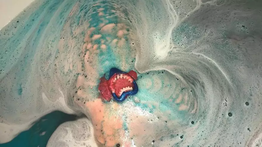 This Bath Bomb Is Designed To Look Like A Shark Attack