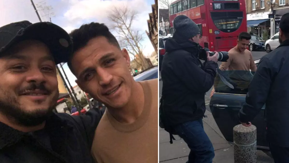 ArsenalFanTV's Troopz Just Bumped Into Alexis Sanchez In London