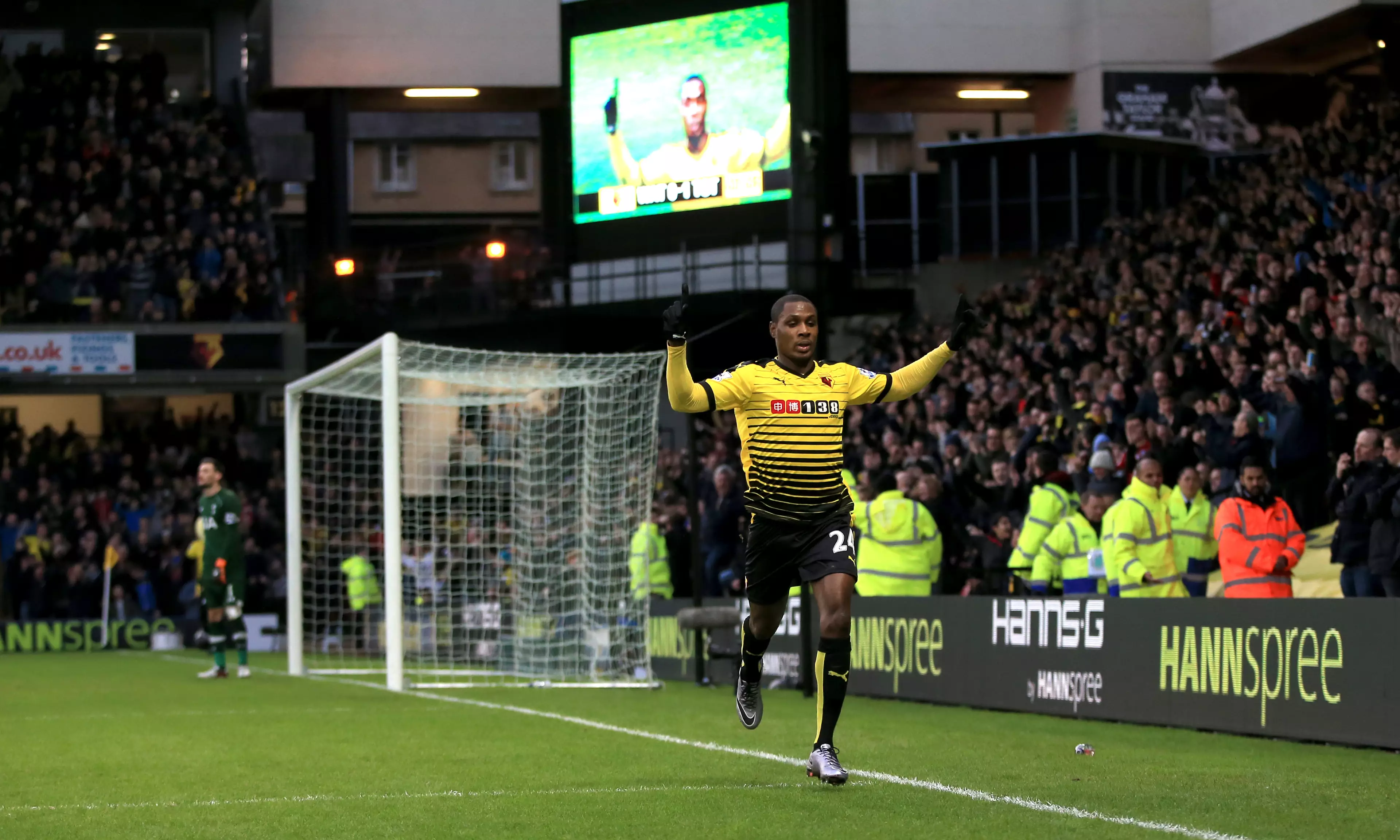 Ighalo was on fire in his debut Premier League season. Image: PA Images