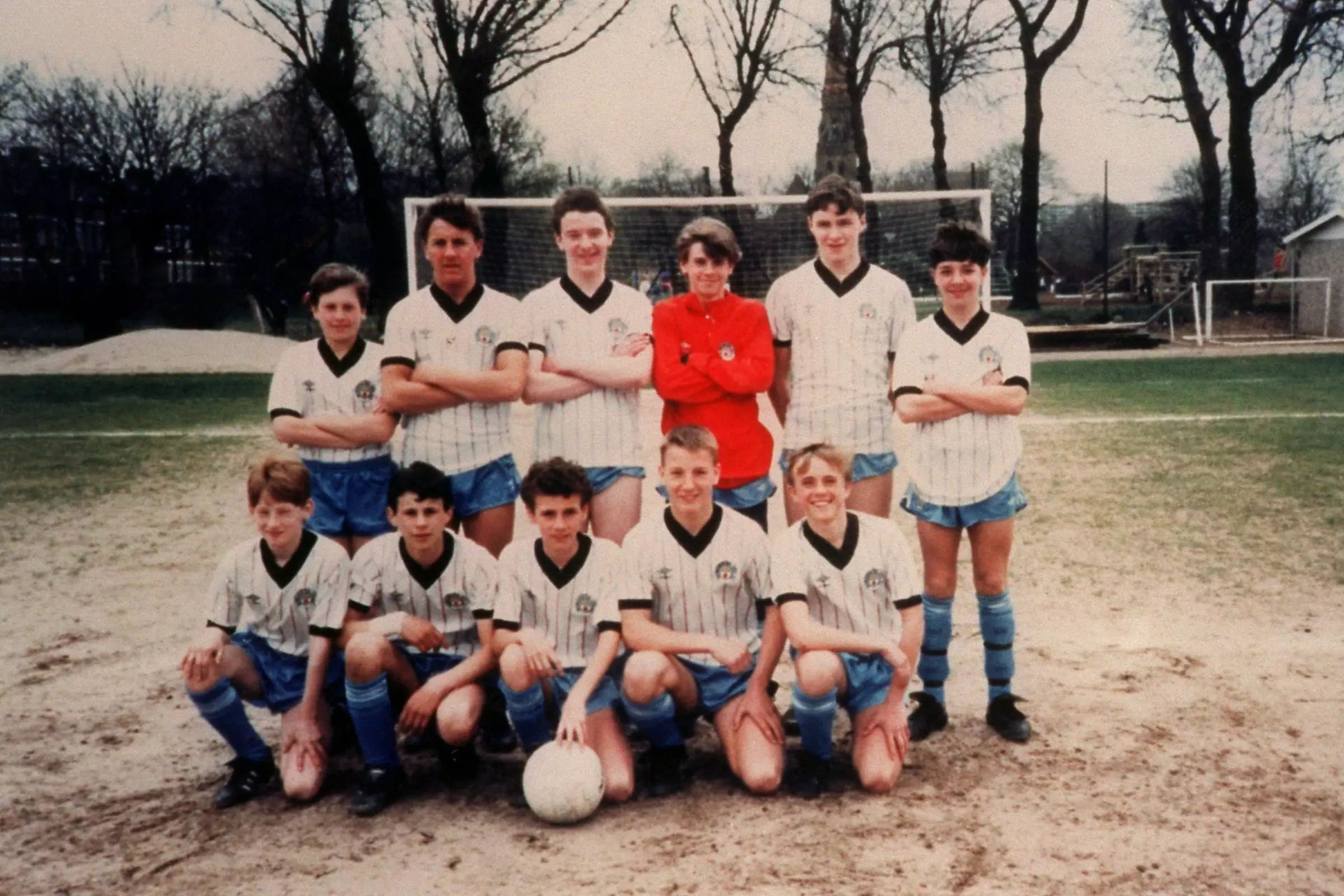 Ryan Giggs: front row, second from left