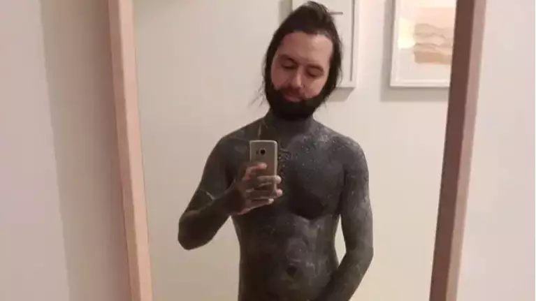 Man Who Has Covered His Body In Black Ink Wants To Remove His Nipples 