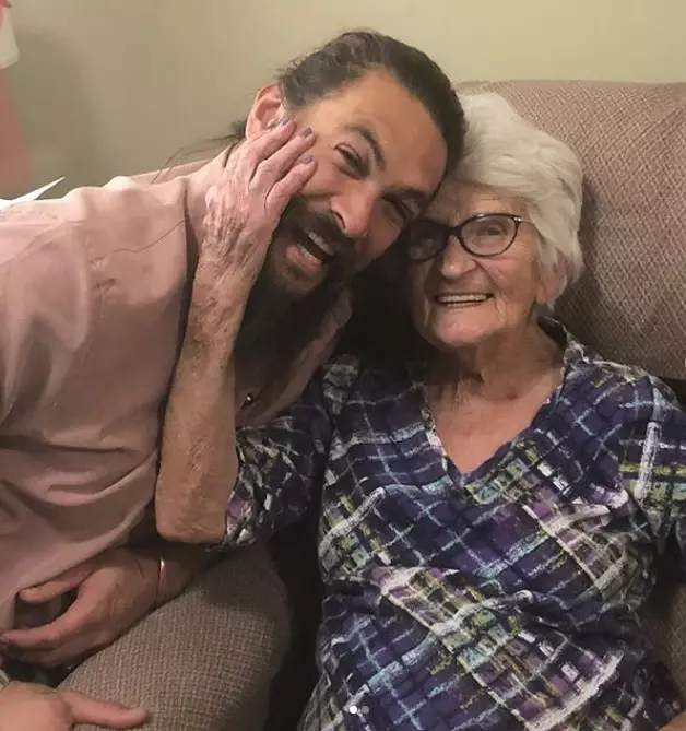The 39-year-old shared a couple of snaps with his gran.