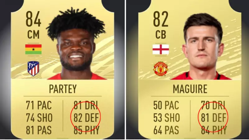 Thomas Partey Has Better Defending Stats Than Harry Maguire On FIFA 21