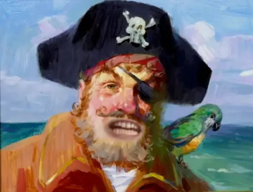 The pirate who sings the opening theme.