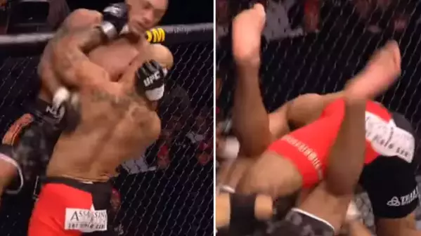 The Incredible Moment UFC Fighter Casually Performed Chokeslam On Opponent In Fight