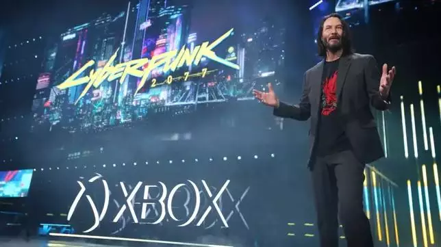 Keanu Reeves at E3 2019 