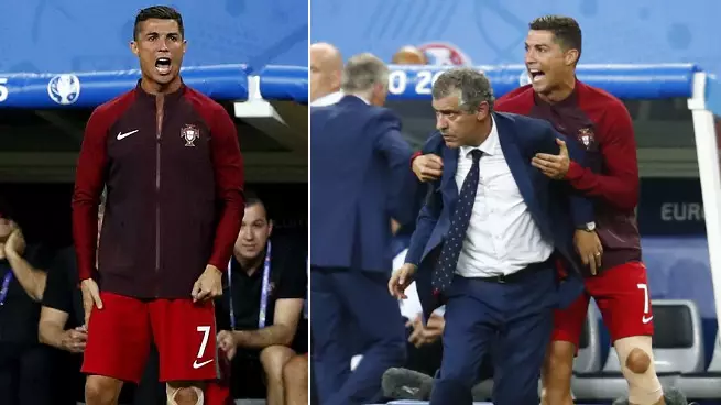 Remembering The Moment Cristiano Ronaldo Became Portugal Coach During Euro 2016 Final