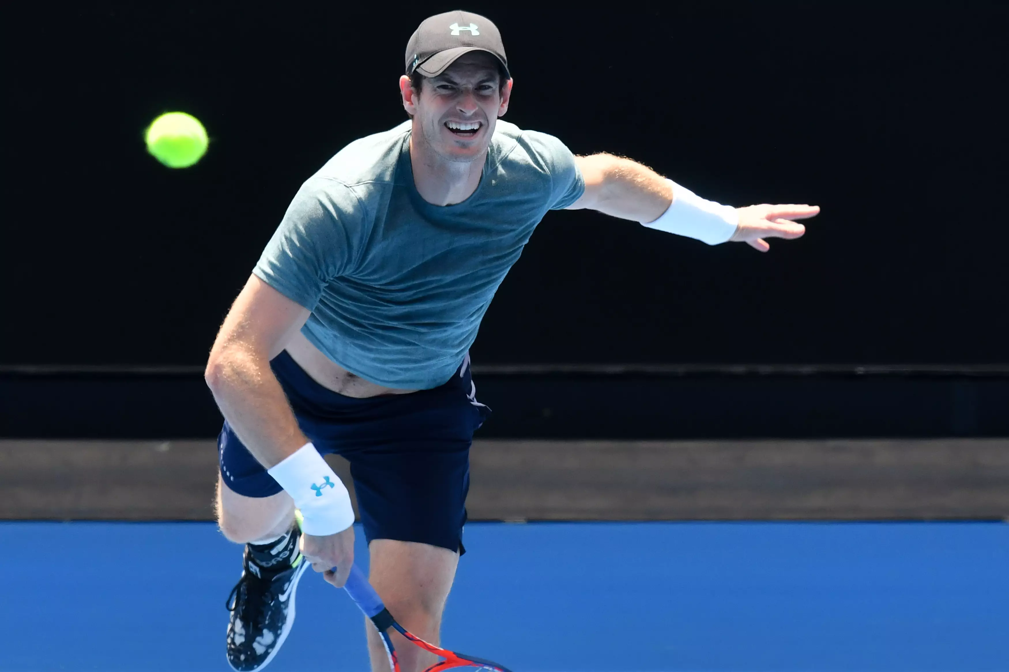 His practice match ahead of the Australian Open didn't help his condition.