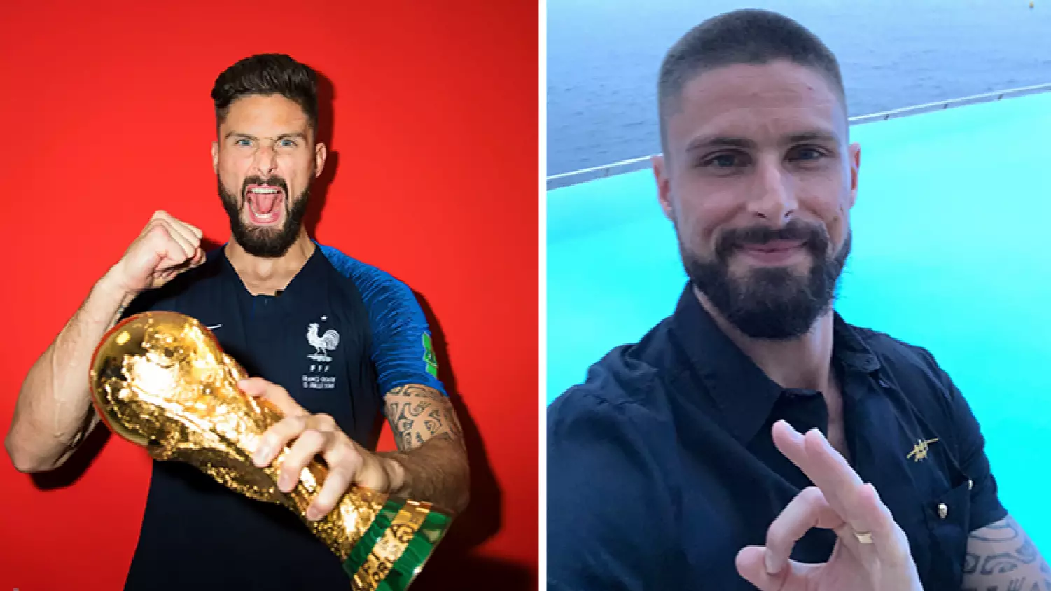 Olivier Giroud Is A Man Of His Word, Shaves His Head After France's World Cup Win