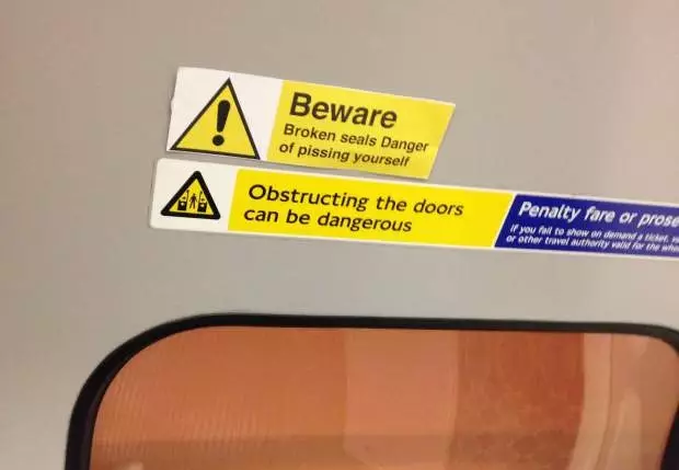 Someone's Made 'Night Tube Etiquette' Stickers And You Should Take Note