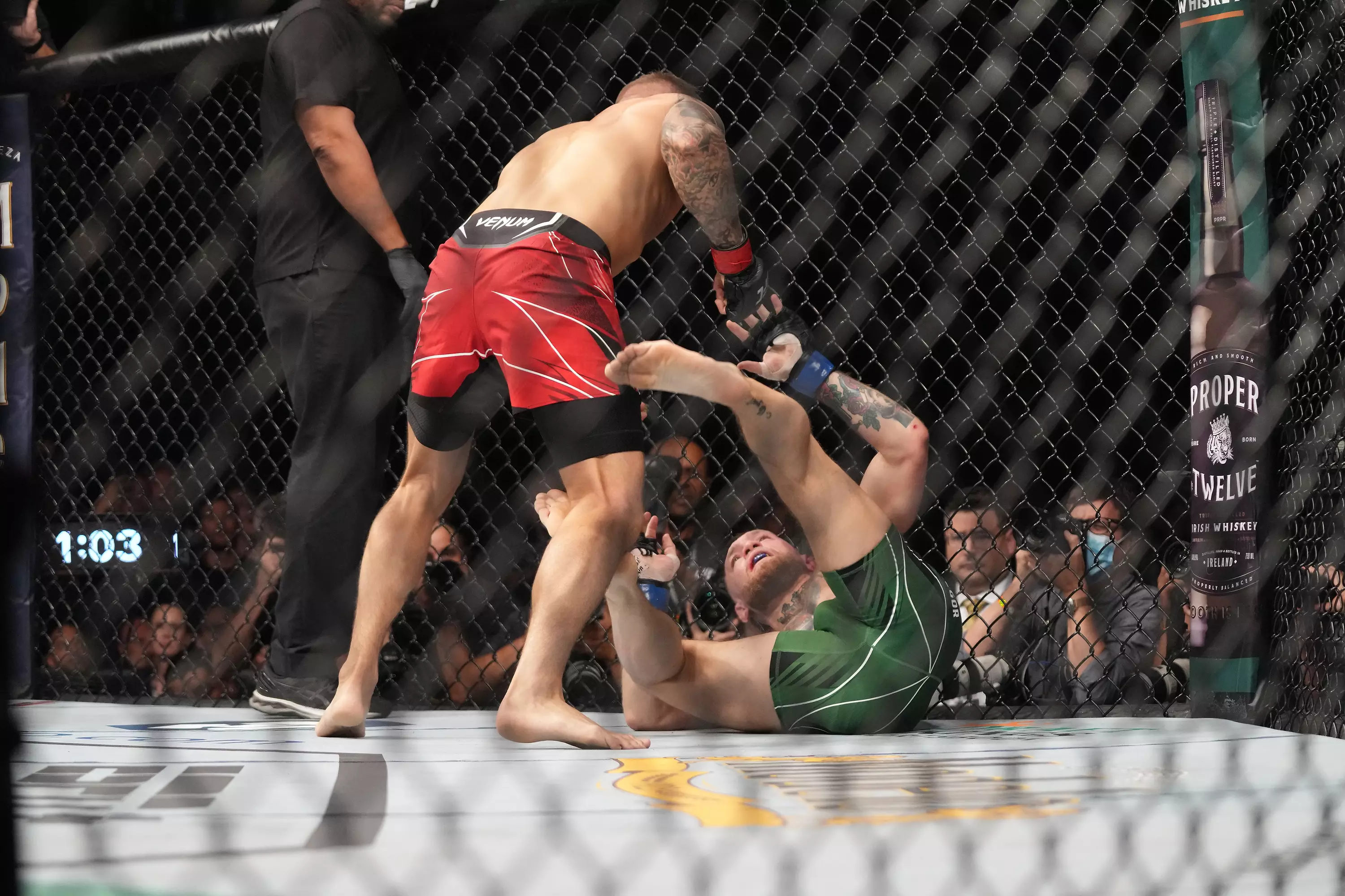 Poirier was dominating on the ground. Image: PA Images