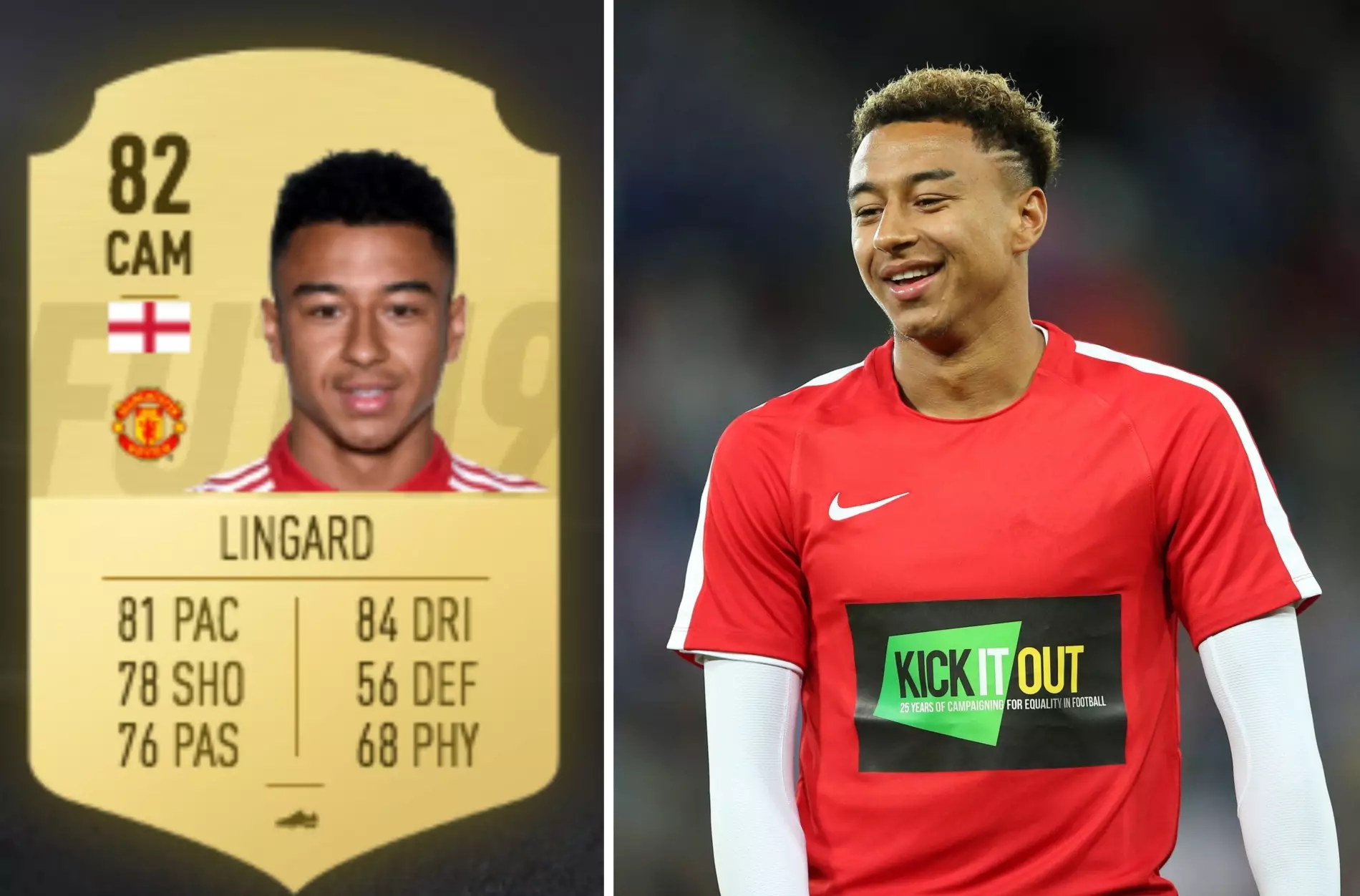 Lingard Is Happy With His Spicy New FIFA 19 Rating, Creates Unreal Ultimate Team
