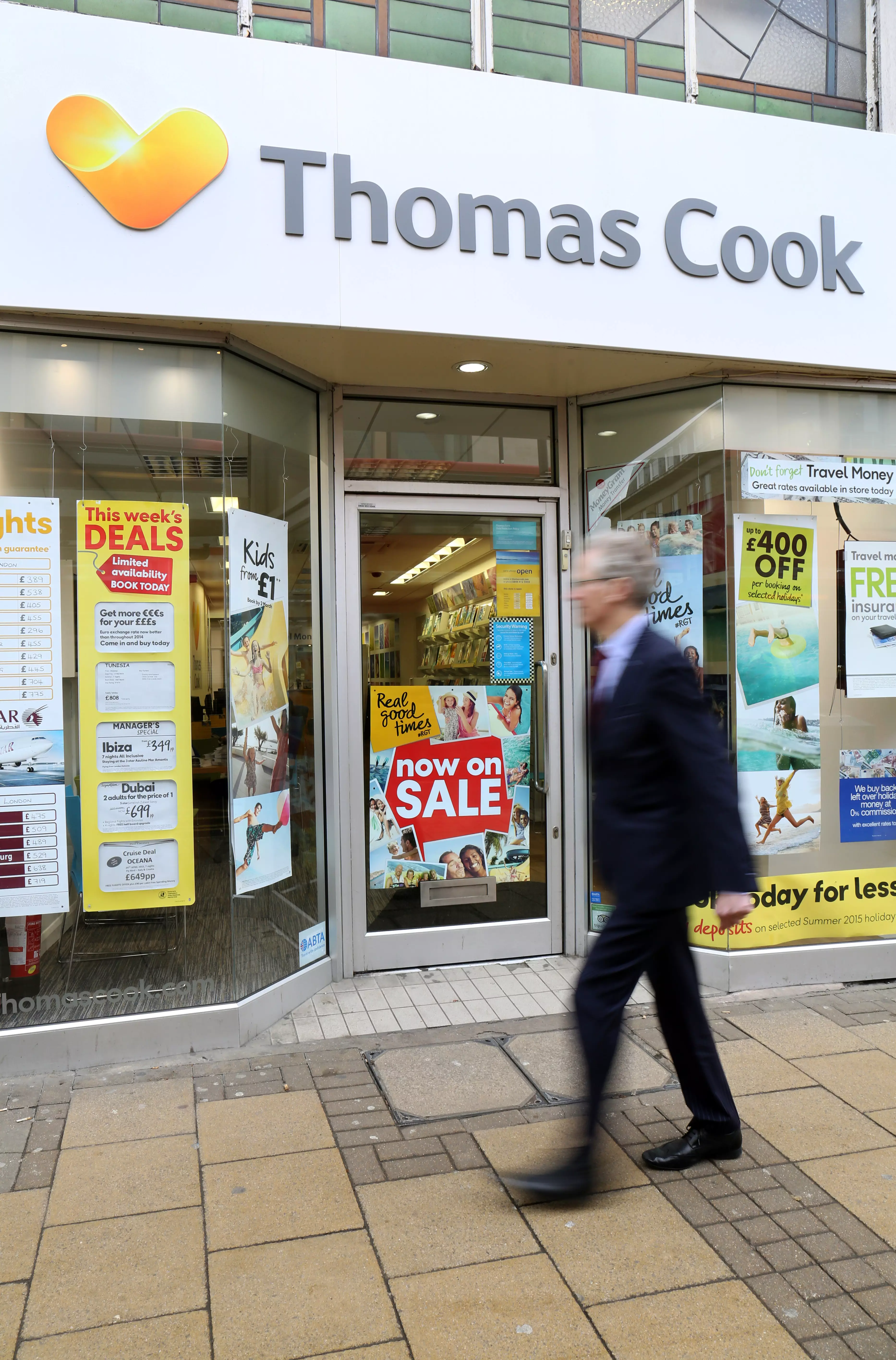 Thomas Cook is one of the few travel firms to still have high street stores.