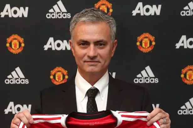 Mourinho looking good on day one of his job at United. Image: Manchester United