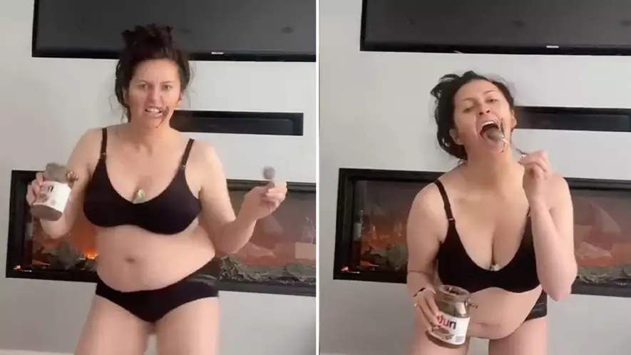 Charlotte Dawson Hilariously Embraces Post Baby Body With Belly Dance And Nutella Jar