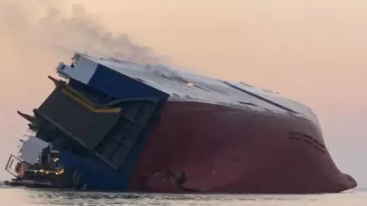 Four Crew Members Are Missing From Cargo Ship That Overturned Off The Coast Of Georgia