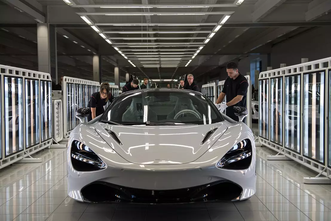 This is what the McLaren supercar looks like.