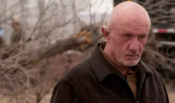 Banks as police officer turned hitman Mike Ehrmantraut in Breaking bad.