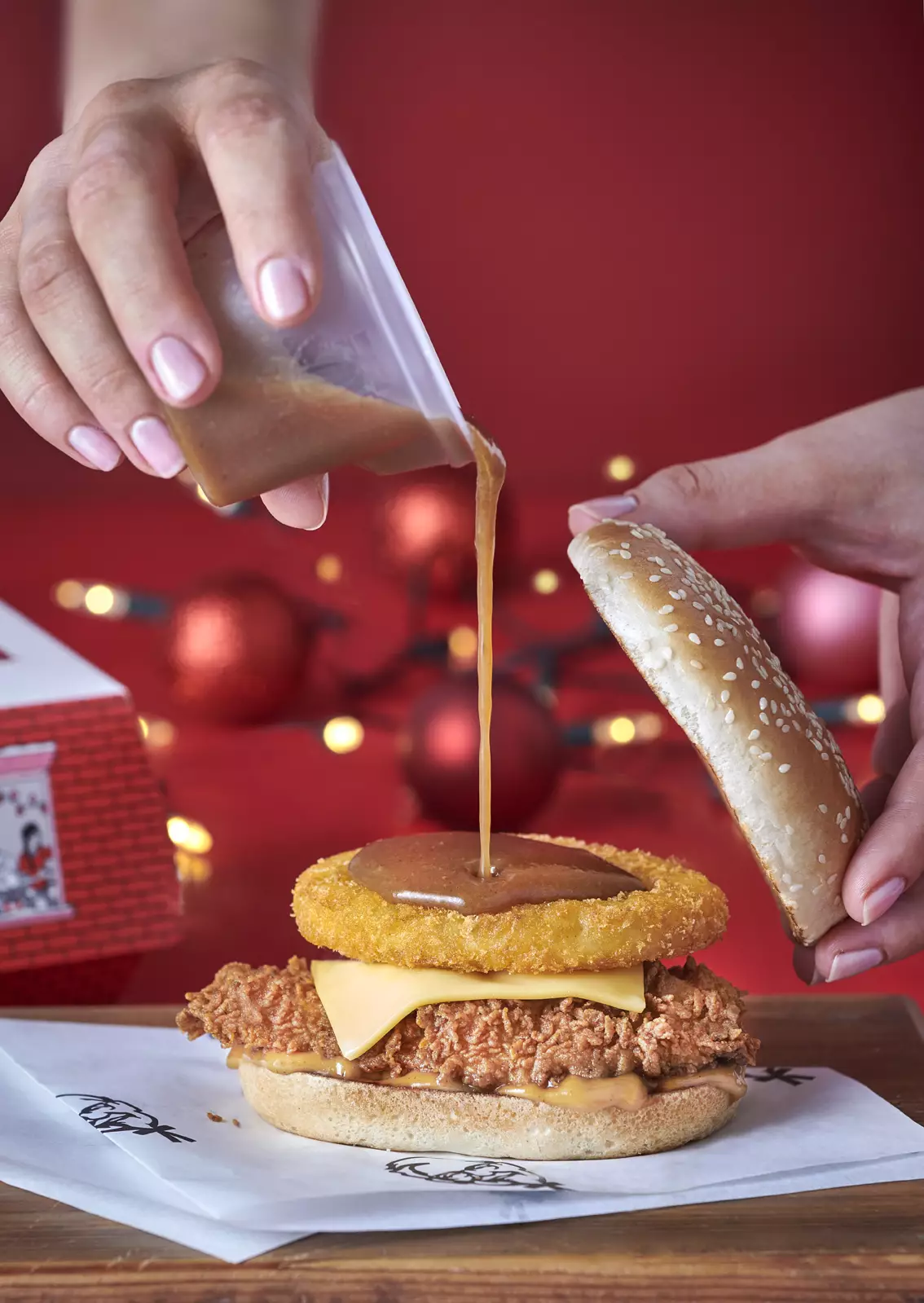 KFC'S Gravy Burger looks epic.