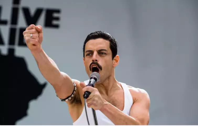Rami Malek as Freddie Mercury in 'Bohemian Rhapsody'.