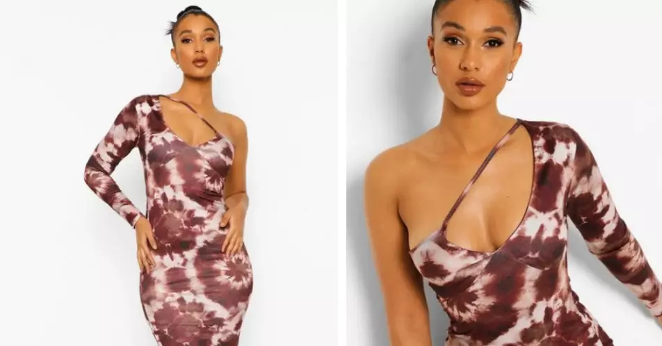 This body-con dress is certainly not bra-friendly (