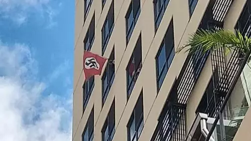 Nazi Flag Flown Outside Brisbane Apartment Right Next To A Synagogue 