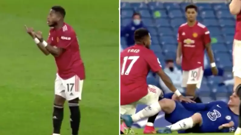 Manchester United Fans Think Mason Mount Should Be Punished After Footage Emerges Of Him Kicking Out At Fred