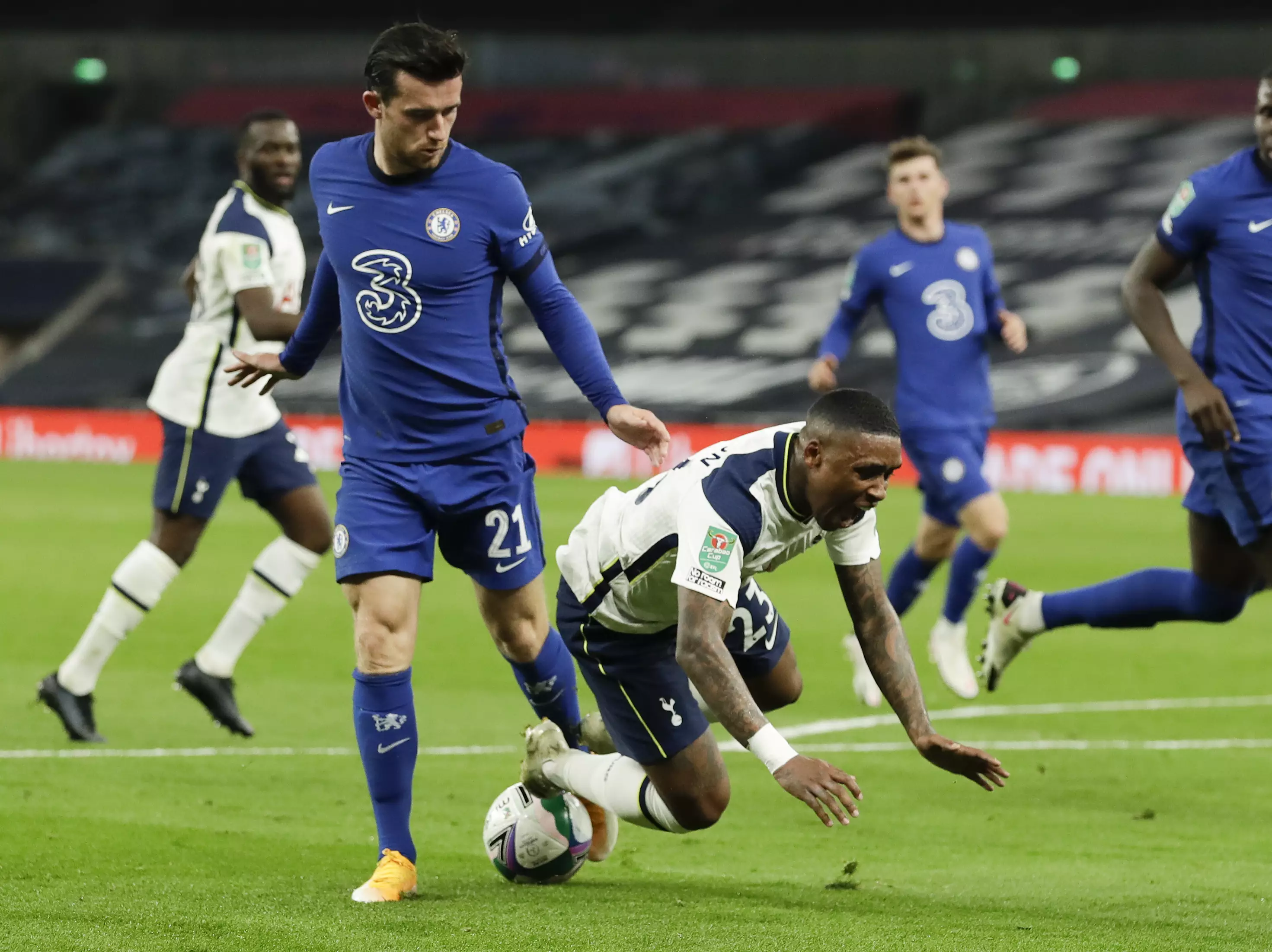 Chilwell made his first start vs Spurs. Image: PA Images