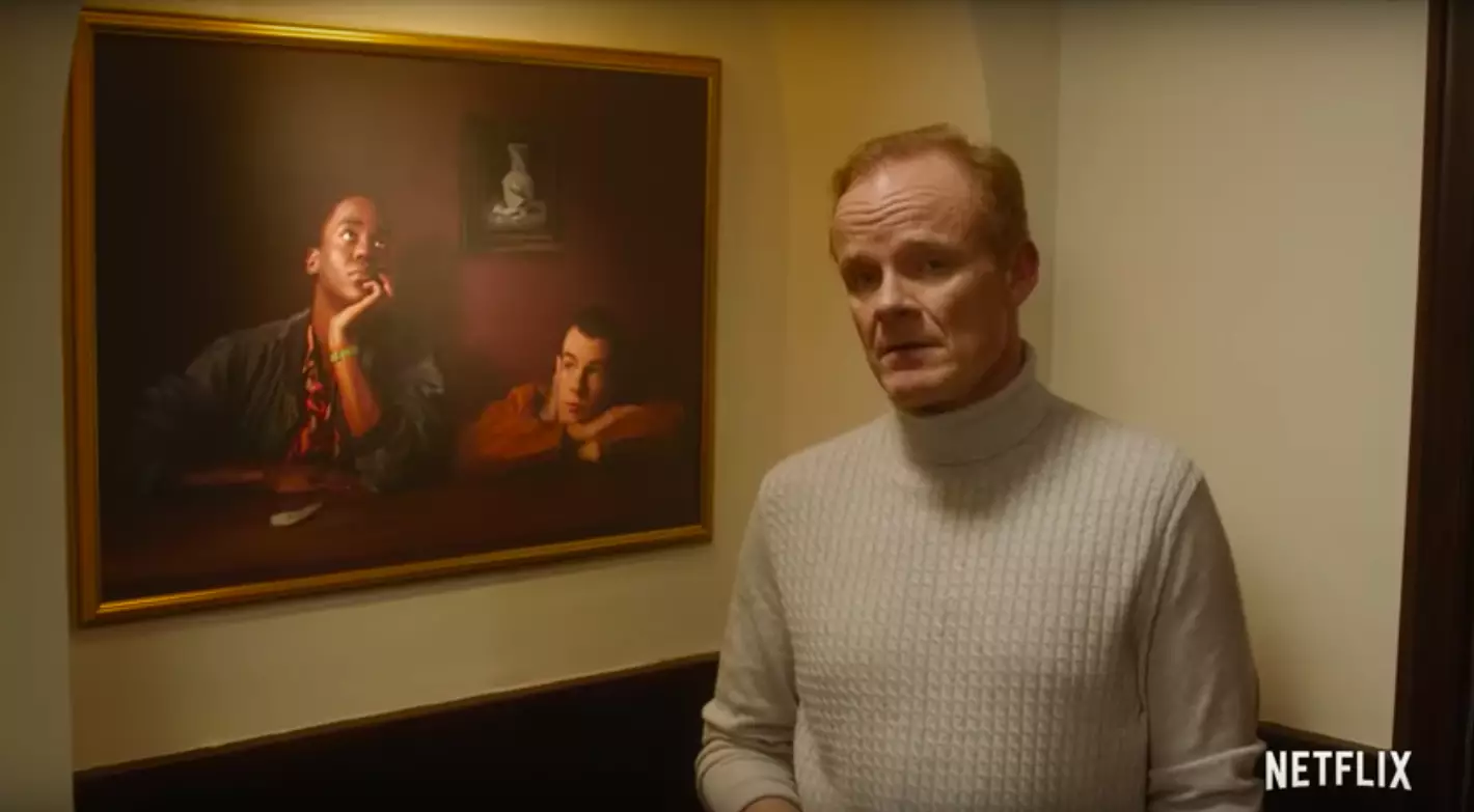 Mr Groff gives an art history lesson in the announcement teaser (