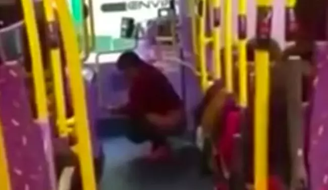 A Woman Has Been Filmed Pooing On A Bus