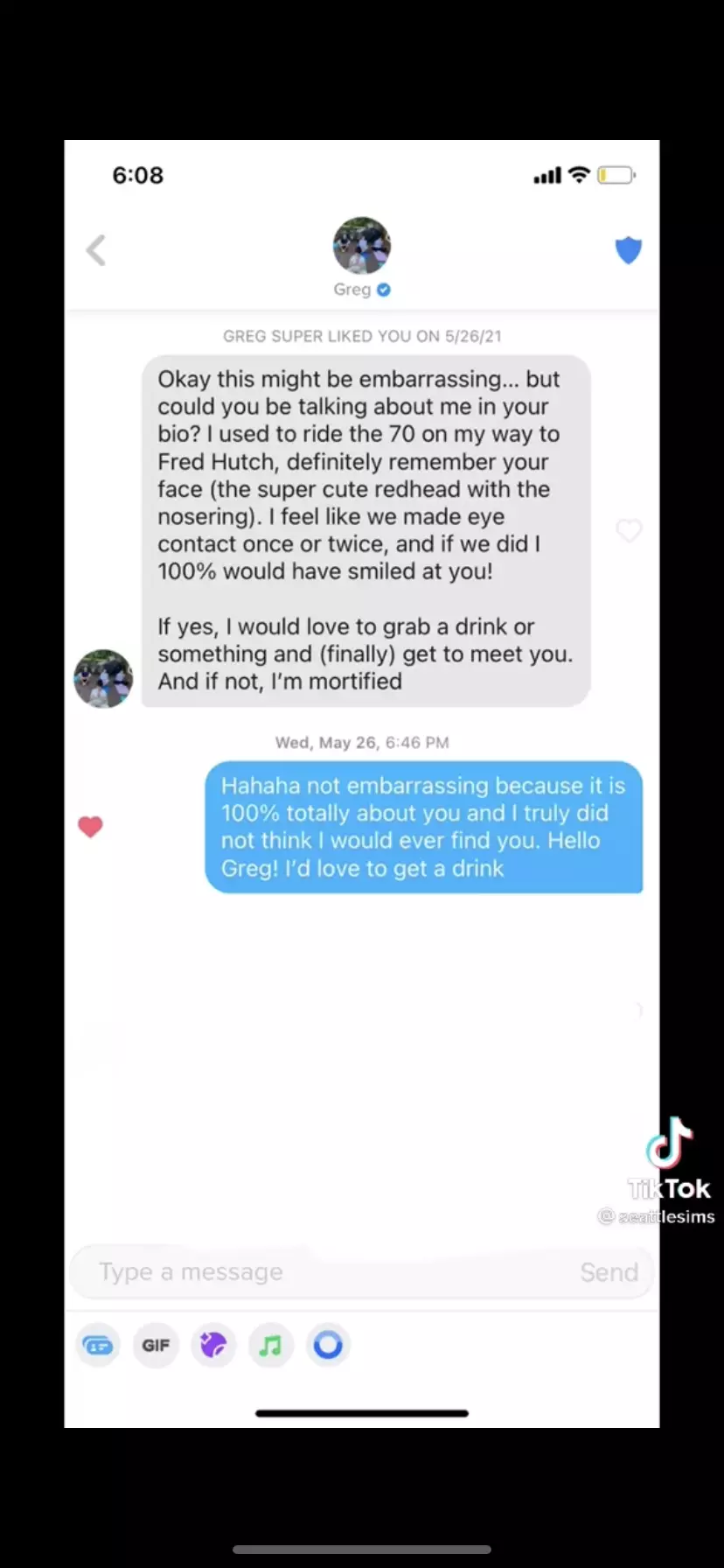 Gregs response to the call out on Tinder 