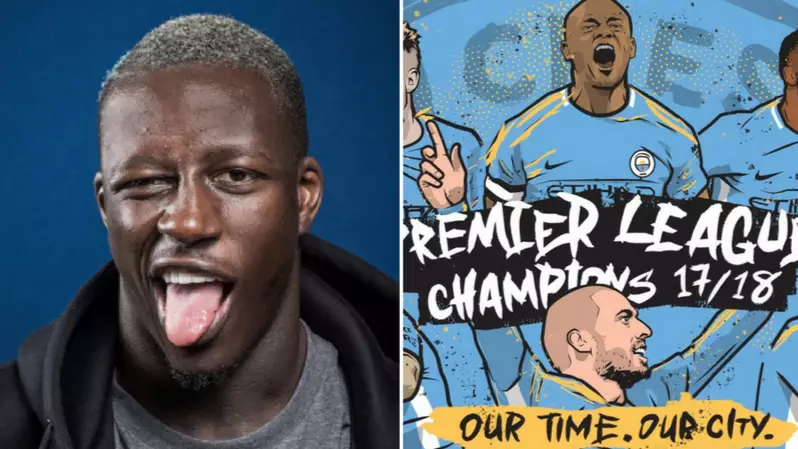 Benjamin Mendy's Twitter Feed Is On Fire After City Win The League